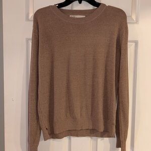 Vintage Havana Cozy Taupe Crewneck Sweater - Women’s Size Small